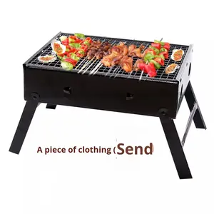 Parrilla Portátil Plegable de Acero Inoxidable de Alta Calidad con Dispositivo de Seguridad para Deficiencia de Oxígeno, Parrilla de Carbón Portátil Tipo Caja Duradera - Product Image 5