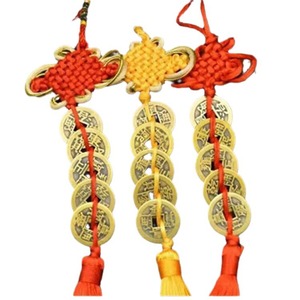 Pendentif intelligent et exquis en alliage de métal avec cinq pièces de monnaie impériales, décoration murale pour la maison, cadeau - Product Image 5