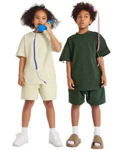 Children's spring summer series earth color children's shorts street fashion brand sportswear