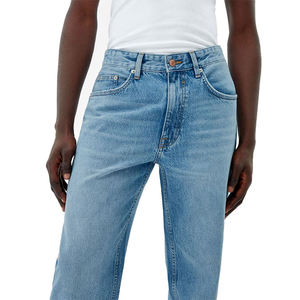 Jeans ajustados para hombre con logotipo personalizado, fabricantes de pantalones vaqueros 100% algodón, pantalones ajustados para mujer, jeans casuales para hombre de alta calidad - Product Image 6