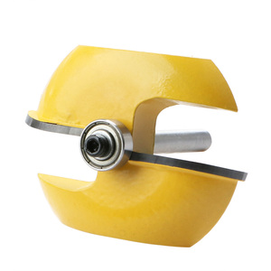 3pc/<b>Set</b> <b>1</b>/<b>4</b> Inch Shank Round Stile Rail <b>Router</b> <b>Bit</b> Woodwork Tenon Cutter Tool - Product Image 6