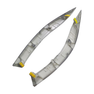 Toyota Corolla Air Vent Side Trim <b>Brackets</b> 2007-2013 Light Gray <b>Plastic</b> Left Door Handle Trim - Product Image 5