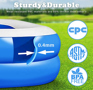 Piscina Inflable para Niños, Piscina Infantil con <span class=keywords><strong>Aro</strong></span> de Baloncesto y Aspersor de Dinosaurio, Juguetes Acuáticos para Exteriores - Product Image 6