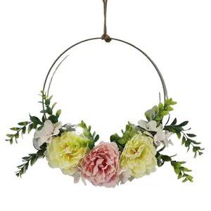 Ornamen karangan bunga pintu masuk dekorasi pengantin, liontin dinding kamar tidur putri ornamen teras
