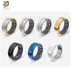 ZYO Jewelry - Última Serie de Anillos Inteligentes de Acero Inoxidable, Monitor de Frecuencia Cardíaca, Oxígeno en Sangre, Foto, Sueño, Pasos, Movimiento, Profundidad, Resistente al Agua Zyo2 - Product Image 1