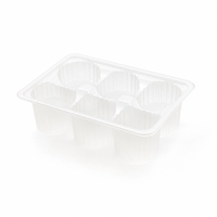 Barquettes en PP en vrac pour congélateur, matériau de qualité alimentaire, boîte de rangement pour réfrigérateur, conteneur empilable pour Shaomai, boîte d'emballage pour pâtisseries