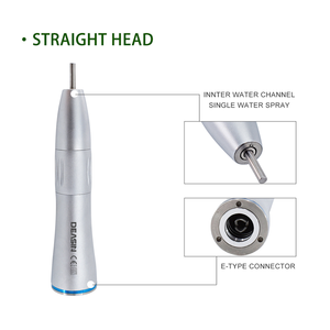 Turbina dental de 5 LED con generador eléctrico, incluye spray interno, kit de pieza de mano recta de baja velocidad y contra-ángulo con motor de aire - Product Image 5