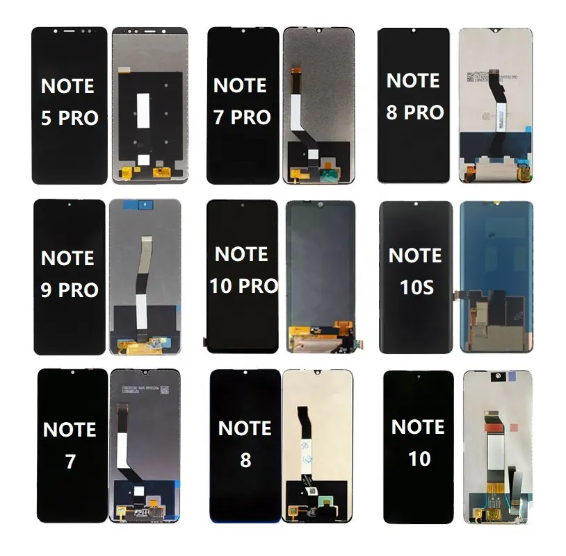 Mobile Phone Lcds For Redmi Note 10 11 Pro 4 5 6 7 8 9 Lcd Touch Screen Display For Xiaomi For Redmi Note Note 9s 11T