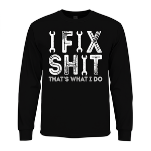 Camiseta vintage de manga larga I Fix Shit That's What I Do - Product Image 2