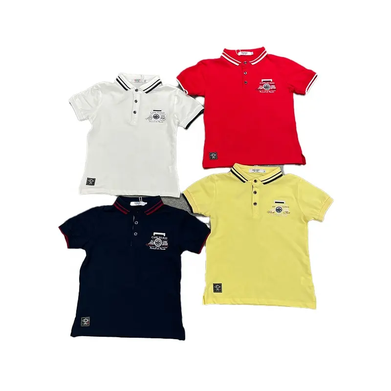 Summer Hot Sale Wholesale Children's Customized Polo Shirt Boys' Special Embroidered and Printed Top Short sleeved T-shirt