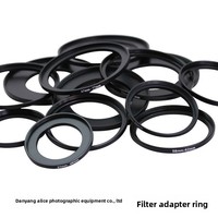 Filtre polarisant UV pour fabricants, ensemble de 8 lentilles, avec anneaux adaptateurs de petit à grand diamètre, verre hautement réfléchissant, aluminium de qualité aéronautique