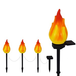 Lámpara Solar con Forma de Antorcha, Luz Parpadeante Impermeable para Decoración de Jardín, Lámpara LED para Patio, Césped, Camino y Terraza - Product Image 4