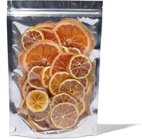 Sachet Composé Doypack pour Fruits Secs avec Fenêtre Transparente, Sac d'Emballage pour Fruits Séchés avec Fermeture Éclair, Sac Personnalisé Imprimé