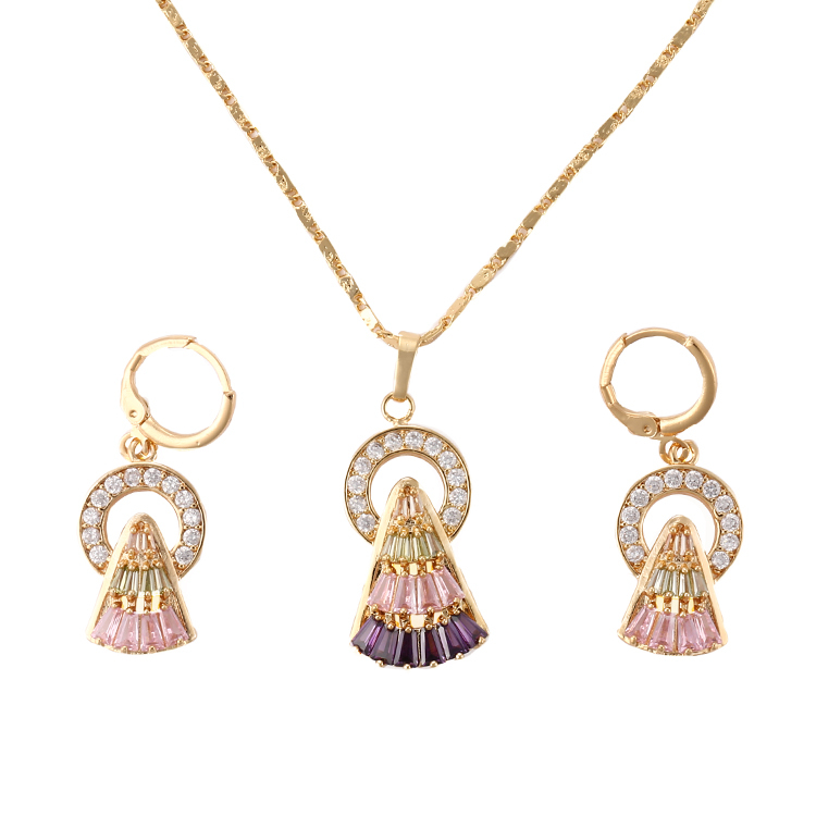 Venta caliente de Diseño de Moda de estilo Colgante de Piedra pendientes colgante pendientes conjuntos de joyas para mujeres