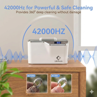 Pembersih Kacamata Ultrasonik Digital 600ml Mesin Pembersih Kacamata Optik Portabel dengan 5 Pengaturan Timer CDS-100