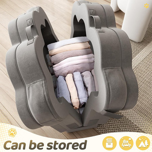 Toddler Travel Bed 2 In 1 Foldable Portable <b>Childrens</b> Bed <b>Sofa</b> <b>Chair</b> With Storage And Handle For Kids Playtime - Product Image 4