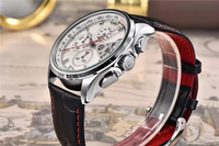Montre chronographe à quartz pour homme PAGANI 3306, échelle tachymétrique, cadran nid d'abeille, bracelet en cuir véritable, date automatique, boîtier en acier inoxydable