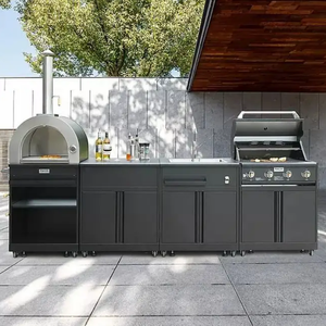 Armarios de cocina exteriores de metal movibles-<span class=keywords><strong>Fregadero</strong></span> de barbacoa <span class=keywords><strong>exterior</strong></span> de acero inoxidable - Product Image 2