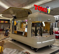 Camion de restauration entièrement équipé avec équipement de cuisine, camionnette mobile pour café et glaces, idéal pour un démarrage rapide d'activité commerciale