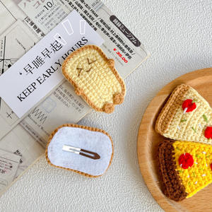 Shuli Jewelry, pinces à cheveux créatives faites à la main en fil crocheté, accessoires de mode mignons pour enfants, frange, modèle <span class=keywords><strong>BB</strong></span> K07 - Product Image 4