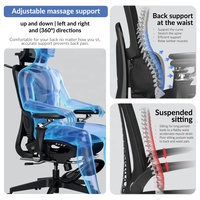 Nouvelle chaise de bureau ergonomique avec support lombaire réglable à 360 degrés, s'adaptant intelligemment à la taille pour une assise prolongée