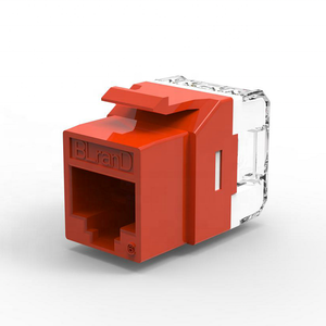 HOTION Jack trapézoïdal de haute qualité Cat.6 RJ45 8P8C UTP, prise modulaire RJ45 plaquée or 3u" - Product Image 5