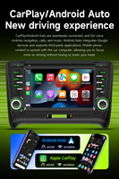 BQCC 7 pouces Android autoradio Quad Octa DSP 32EQ autoradio 4G GPS WIFI Carplay Android Auto lecteur de voiture pour Audi TT 2006-2014