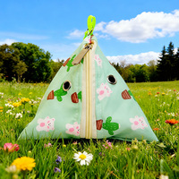 Sac de jeu portable en polyester léger pour hamster Sugar Glider, respirant, chaud, nid triangulaire pour l'extérieur