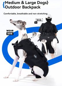 Sıcak satıcı büyük köpek koşum sırt çantası nefes taşınabilir evcil hayvan taşıyıcı açık kullanım için büyük köpekler için mükemmel - Product Image 3
