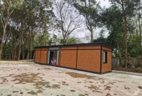 Vente directe usine – Toilettes mobiles préfabriquées modernes, écologiques et durables en acier pour l'extérieur, idéales pour les écoles et les espaces publics