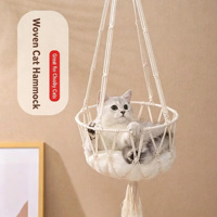 Lit suspendu pour chat à fenêtre, hamac détachable pour chat, panier suspendu pour chat, balançoire pour chat d'intérieur, pour le repos des chatons