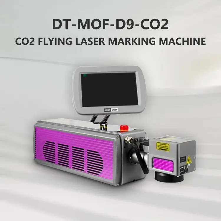 시각적 위치 확인 시스템을 갖춘 플라잉 Co2 레이저 마킹 기계 CCD 카메라 레이저 마킹 기계
