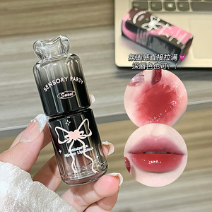 Lâu dài trong suốt gương Son bóng khoáng dựa trên thủy tinh ánh sáng với hiệu ứng dưỡng ẩm và dưỡng ẩm dầu môi dễ thương - Product Image 3