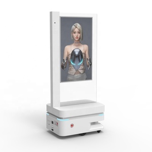 Robot publicitaire intelligent de 55 pouces avec IA vocale, écran tactile LCD, affichage numérique et cabine photo pour usage commercial - Product Image 1