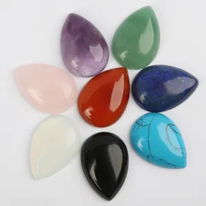 XuQian Wholesale Teardrop Stone Healing Stone Colorful Chakra Precious Stones