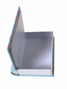 Tùy chỉnh giáng sinh trang trí kim loại lưu trữ Hộp quà tặng thẻ cuốn sách hình hộp thiếc với nắp có bản lề - Product Image 4