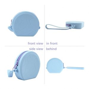 Hot Sale Portable Mini Silicone Coin <b>Purse</b> Zipper Closure Fashionable <b>Small</b> Storage Bag for Men Kids Girls - Product Image 3