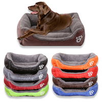 Beliebte moderne große Hunde betten Umwelt freundlich Komfortabel Warmes Rechteck Wasserdichter Boden Wasch bares Luxus-Hunde bett