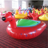 Bateau gonflable de pare-chocs de canard pour la piscine d'eau Bateau électrique de forme animale Jouets extérieurs d'eau pour des enfants et des adultes
