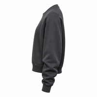 Sweat-shirt à col rond en tissu CVC, coupe ample et oversize pour homme, pull en molleton, fournisseur en gros de streetwear