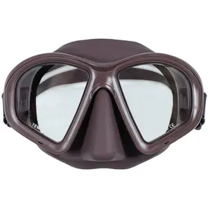 Máscara de mergulho com snorkel de baixo volume, fabricação na China, lentes ópticas antiembaçantes, máscara para mergulho livre para treinamento de nadadores