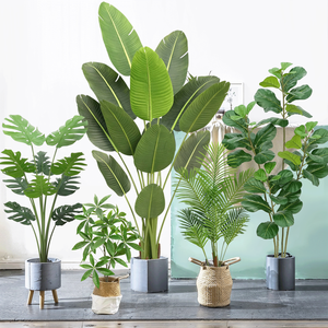 Lớn Nhân Tạo Chim Thiên Đường Nhà Máy Giả Cây Cọ Nhiệt đới Trong Nhà Cây Giả Cây Chậu Cây Cho Nhà Phòng Khách Văn Phòng Vườn - Product Image 1