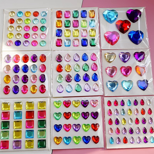 Pegatinas de Cejas DIY, Pegatinas Decorativas de PVC para <span class=keywords><strong>Ojos</strong></span> y Rostro, Diseño de Lágrimas, Diamantes, Maquillaje, Venta Caliente - Product Image 2