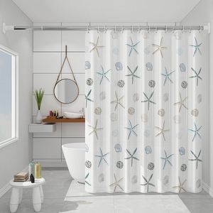 High Quality Waterproof Thick PEVA Shower <b>Curtain</b> With <b>Hooks</b> for Home Hotel Guestroom Bathroom Decoration Shower <b>Curtain</b> - Product Image 5