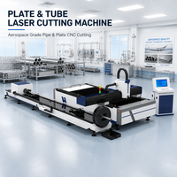 Découpeuse laser à fibre CNC haute précision pour tôles et tubes métalliques, bonne compatibilité avec divers profilés en acier au carbone