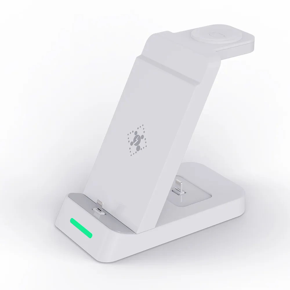 18W 3 in 1 one Foldable Portable Fast wireless Charging station dock Magnetic cell phone Qi Wireless Charger Stand for iPhone