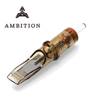 Jarum Tato Magnum Lengkung Ambition Medium Taper 0.35mm 5M1 7M1 9M1 11M1 13M1 15M1 17M1 23M1 Cartridge 5RM 7RM 9RM 23RM 25RM