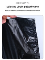 Sacs gilet en plastique HDPE biodégradable extensibles à soufflets latéraux grande capacité pour produits ménagers, parapluies et ustensiles de cuisine