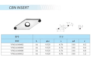 Chất lượng cao <span class=keywords><strong>vnga1604</strong></span> Trung Quốc CNC Carbide biến chèn CNC pcbn <span class=keywords><strong>CBN</strong></span> chèn vnga PCD chèn - Product Image 5