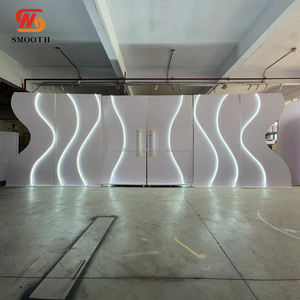 SMOOTH New Event Acrylic <b>Backdrop</b> Stage Decoration LED Lighted Wedding Door <b>Stand</b> Wedding Gate Wall Decoration - Product Image 1